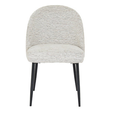 Luxury Sorelle Dining Chair In White Fabric