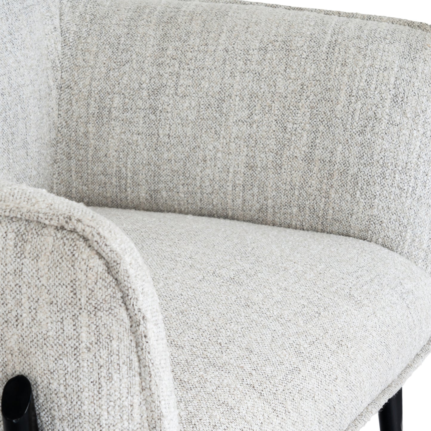 Luxury Zephra Armchair In White Fabric