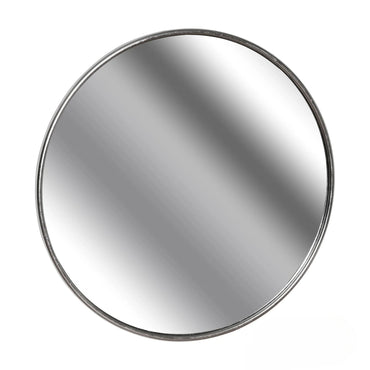 Luxury Orel 125cm Large Circular Statement Wall Mirror in Silver Foil
