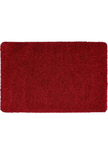 Washable Red Shaggy Rug