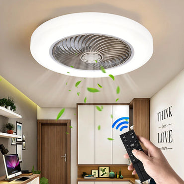 Smart Ceiling Fan Silent Blades with Lights Remote Control
