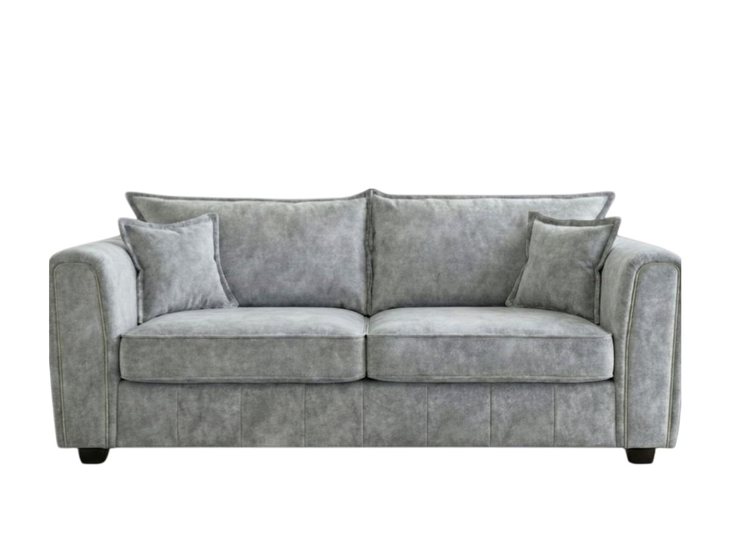 Serena Grey Fabric 3 Seater Sofa