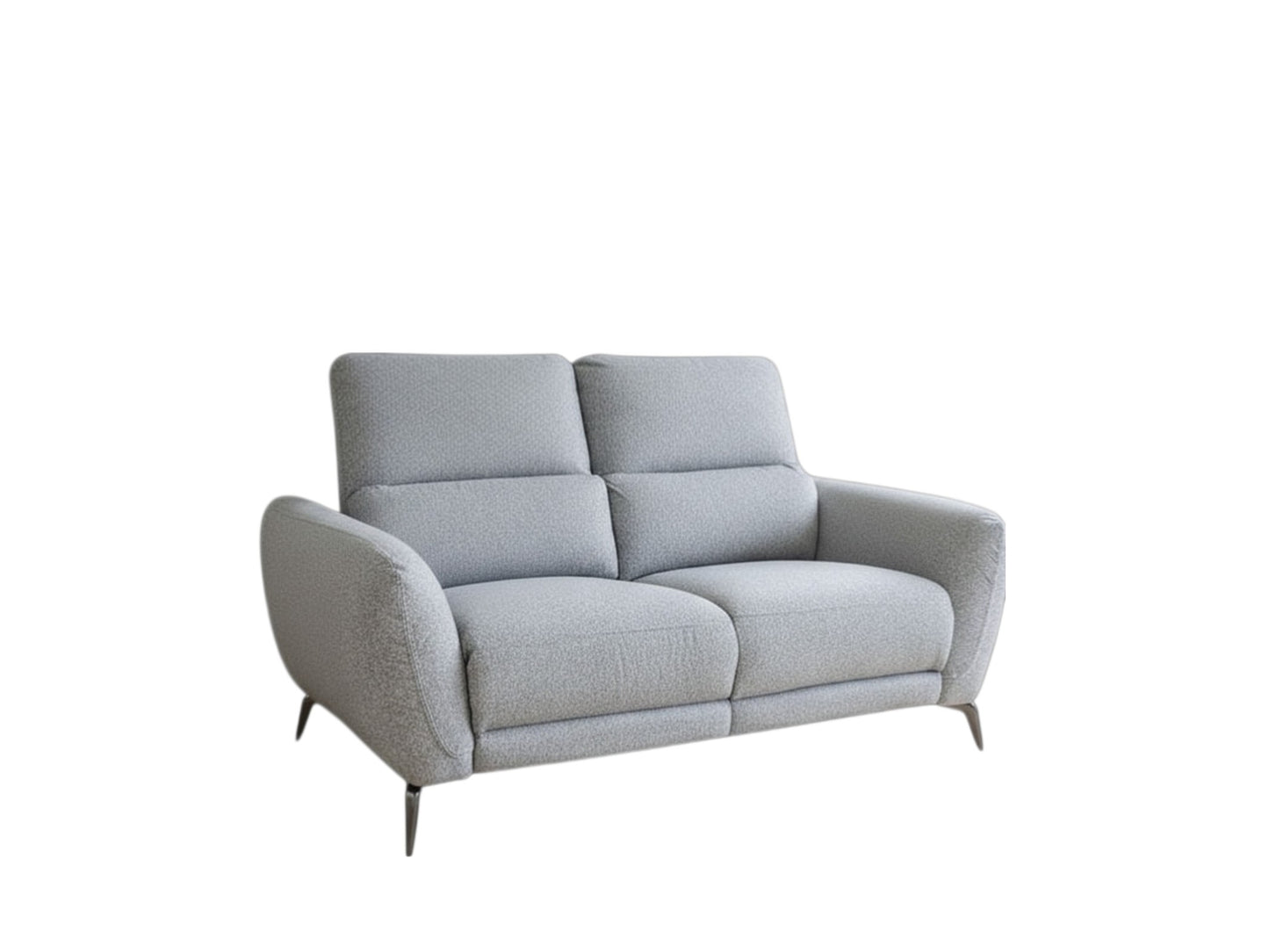 Sorrento Electric Recliner Grey Fabric 2 Seater Sofa