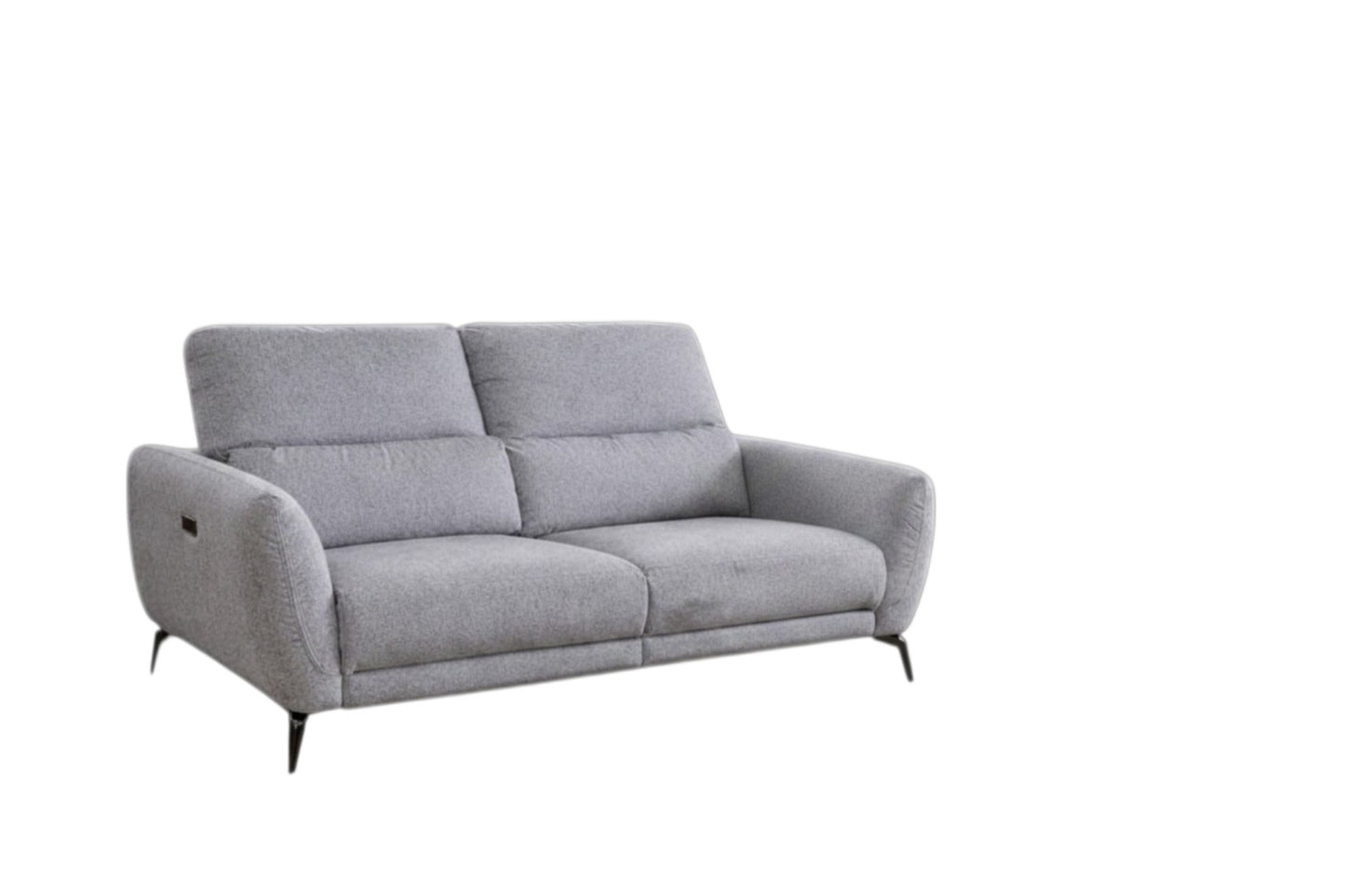 Sorrento Electric Recliner Grey Fabric 3 Seater Sofa