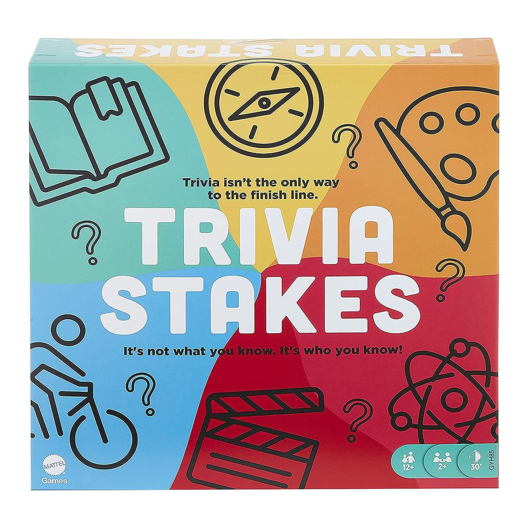 Trivia Stakes Family Board Game with Trivia and Wagers