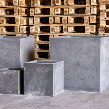 Cubrosa | Onyx Dusk – 70cm Extra Large Concrete Square Planter – 246L Block Plant Pot