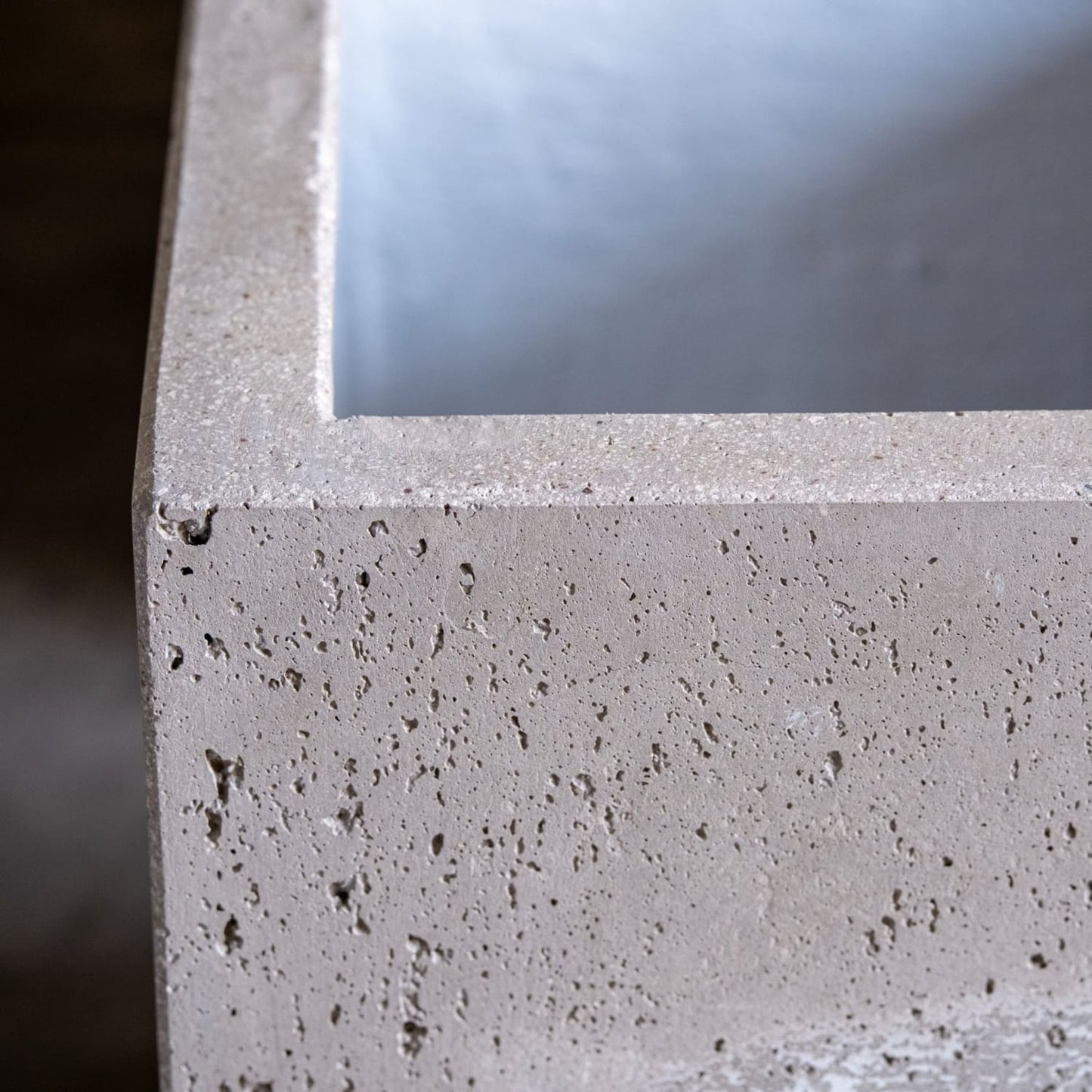 Cubrosa | Truffle – 85cm Extra Large Concrete Square Planter – 459L Block Plant Pot