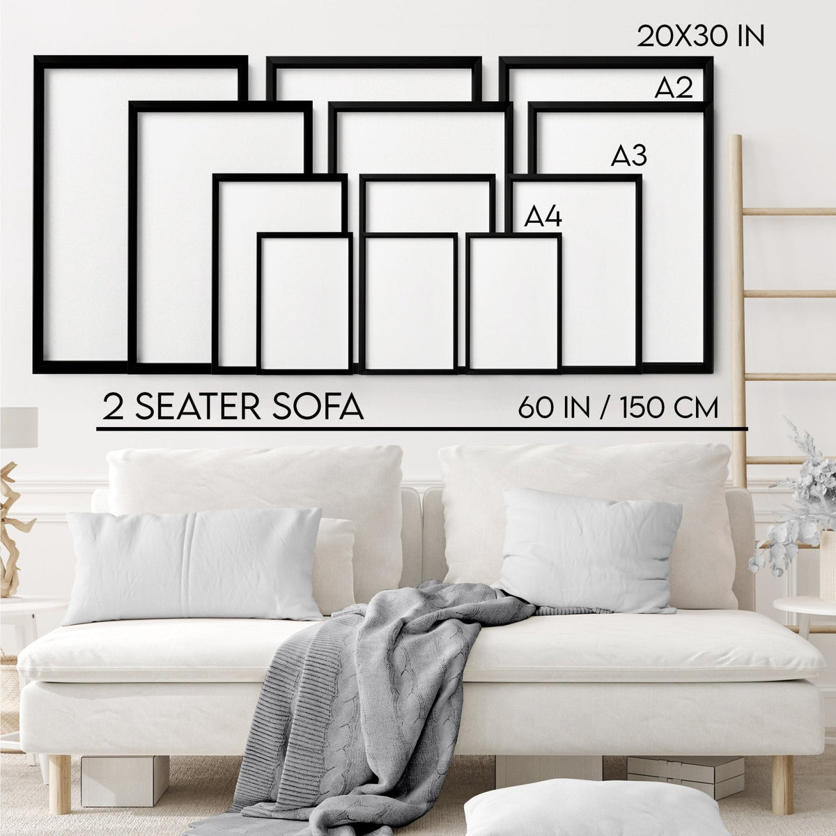 Modern Wall Art for Living Room – Set of 3 Prints