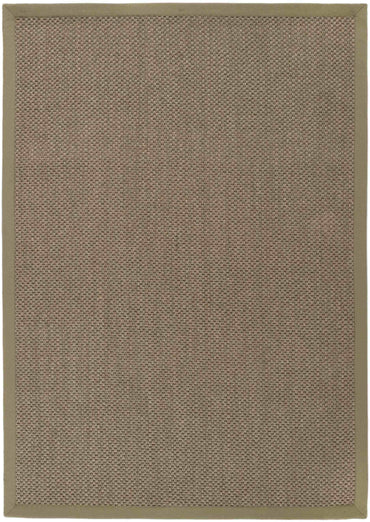 Bordered Sage Green Non-Slip Sisal Rug