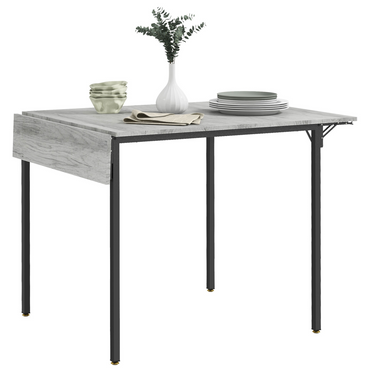 Aurora Folding Dining Table, Drop Leaf Table for 2-4 People, Grey
