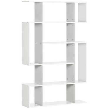 5-Tier Bookshelf, Modern Bookcase with 13 Open Shelves, White