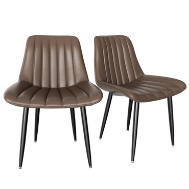 Dining Chairs, Modern Kitchen Chair, Scandinavian Faux Leather Chair with High Back for Living Room Kitchen