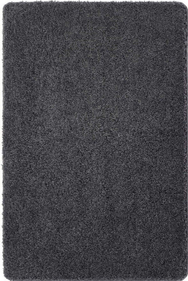 Washable Charcoal Shaggy Rug