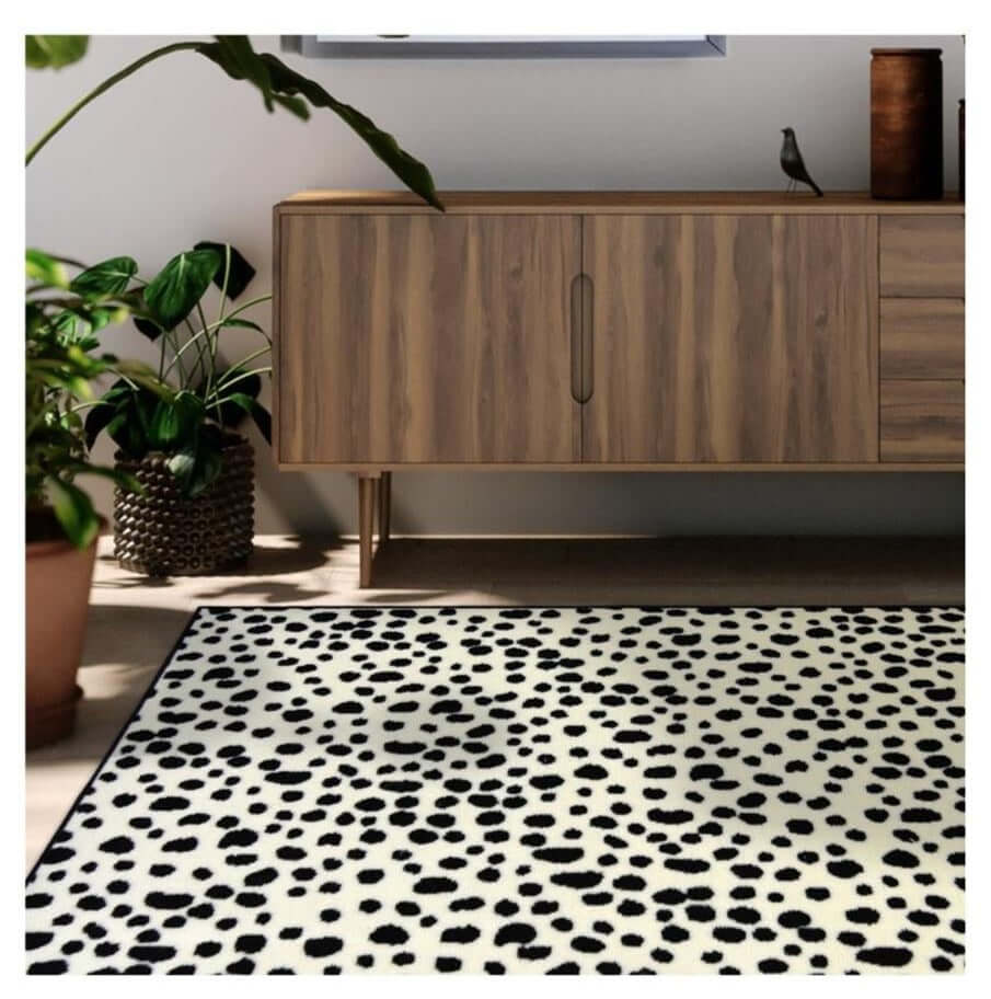 Maestro Dalmation Rug - Black & White