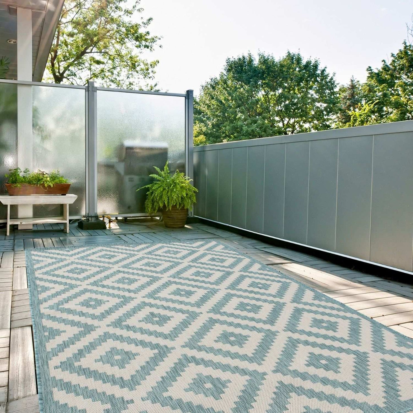 Ecology Outdoor Rug Aqua | 100AQ