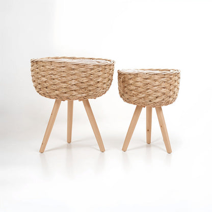 Set of Two Natural Planters | Lentigo