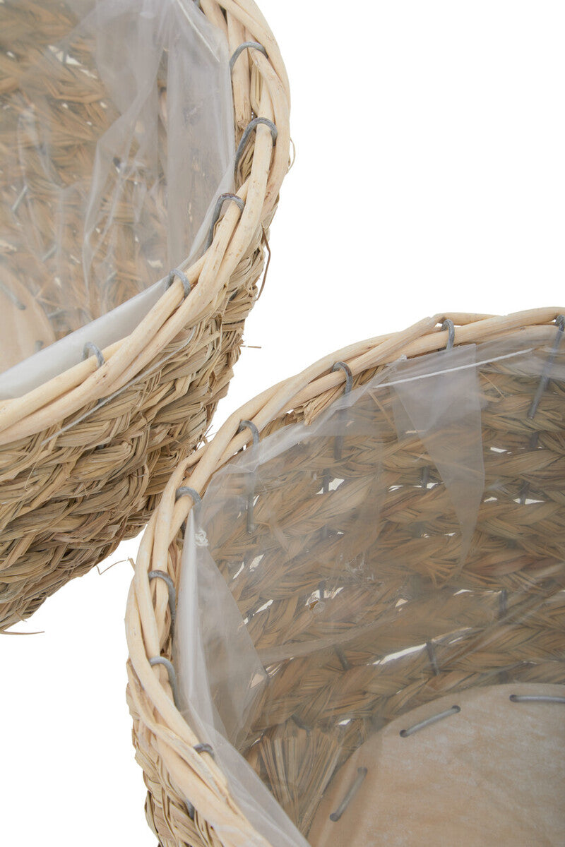 Set of Two Natural Planters | Lentigo