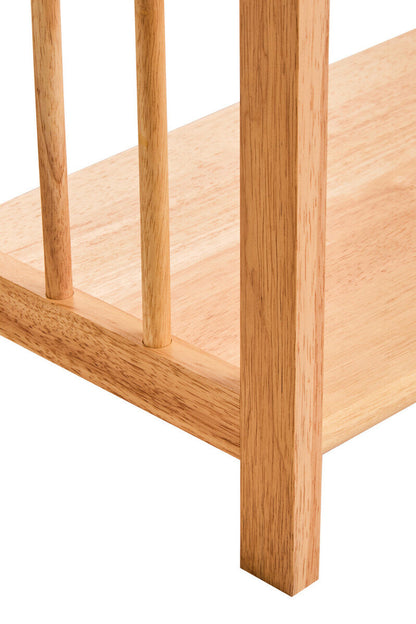 Heva Natural Tropical Hevea Wood 3 Tier Stackable Shelf Unit