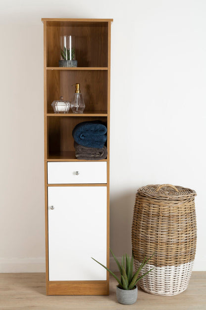 Oak Effect Floor Standing Cabinet | Vida