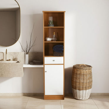 Oak Effect Floor Standing Cabinet | Vida