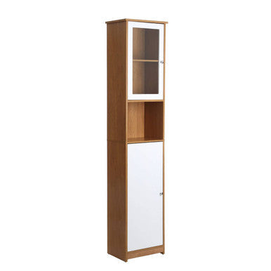 2 Door Oak Effect Floor Standing Cabinet | Vida