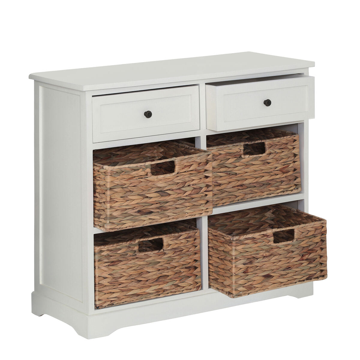 Ivory 2 Drawer 4 Baskets Cabinet | Vermont