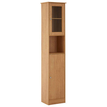 Portland Tall Oak Veneer Cabinet | Portland Oak