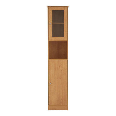 Portland Tall Oak Veneer Cabinet | Portland Oak