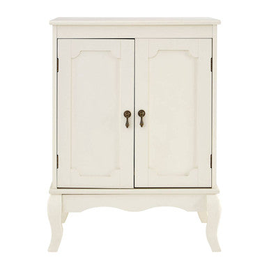 Double Door Ivory Finish Cabinet | Marcella