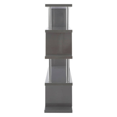4 Tier Grey Gloss Shelf Unit | Maze