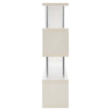 4 Tier White Gloss Wide Shelf Unit | Maze