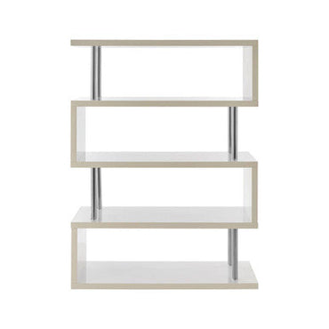 4 Tier White Gloss Wide Shelf Unit | Maze