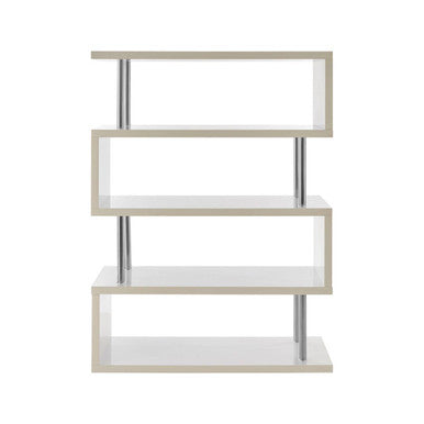 4 Tier White Gloss Wide Shelf Unit | Maze