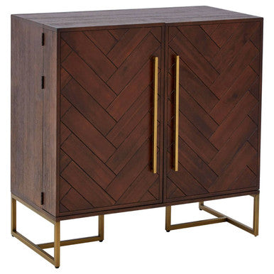 Acacia Wood Effect Drinks Cabinet | Brando