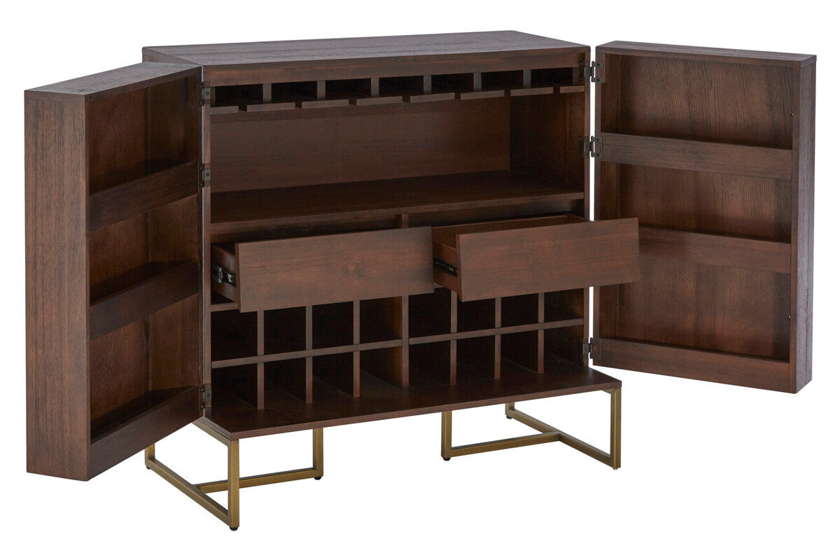 Acacia Wood Effect Drinks Cabinet | Brando