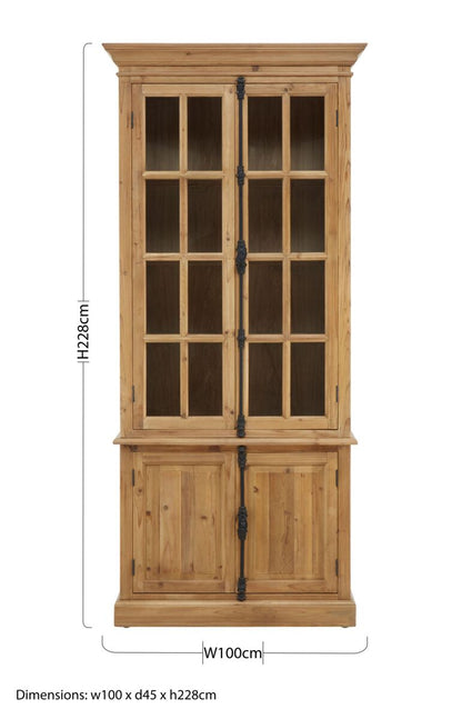 Pine Wood Tall  Cabinet | Banten