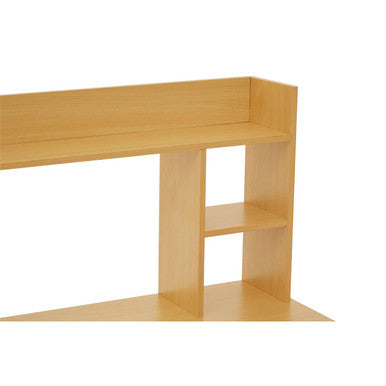 Bradbury Natural Wooden Home Office Desk with Shelves