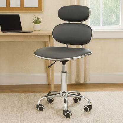 Black Pu Home Office Chair | Fran