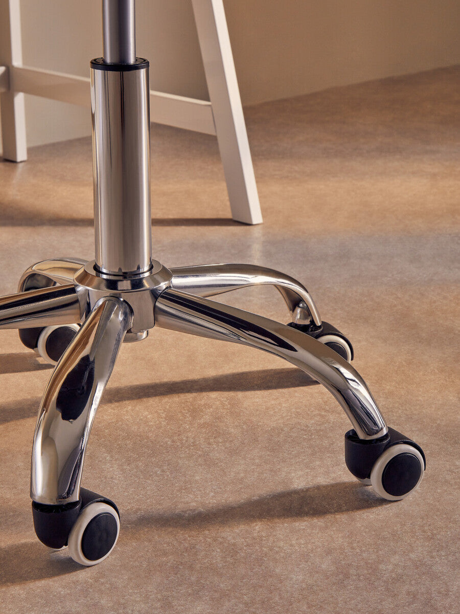 Black Home Office Chair with Curved Back | Fionna