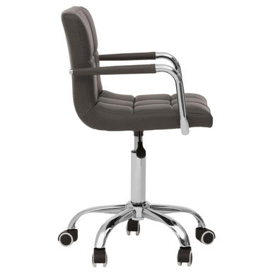 Grey Home Office Chair with Swivel Base | Finn