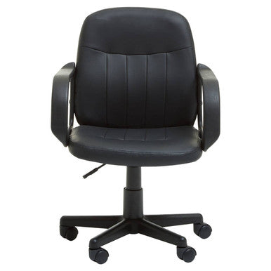 Black Pu Home Office Chair | Flint