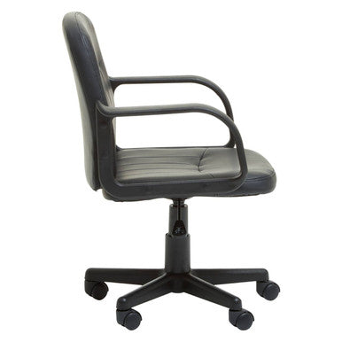Black Pu Home Office Chair | Flint