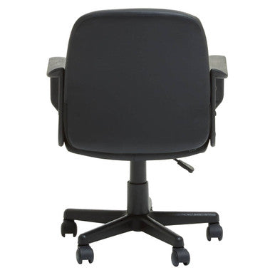 Black Pu Home Office Chair | Flint