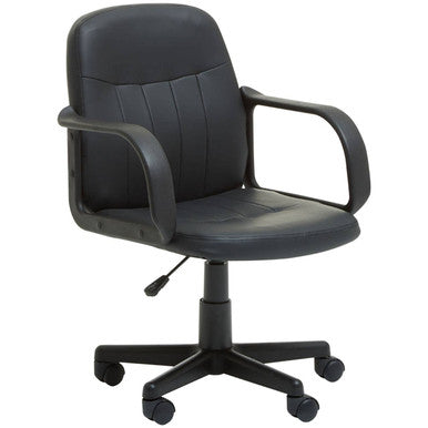 Black Pu Home Office Chair | Flint