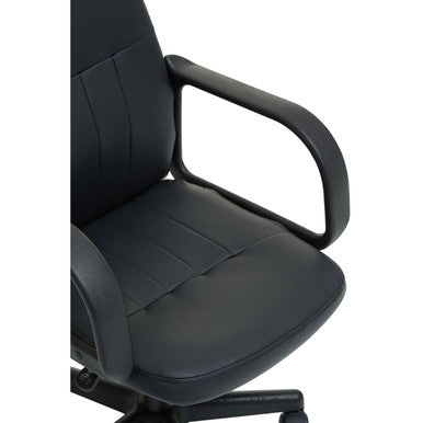 Black Pu Home Office Chair | Flint
