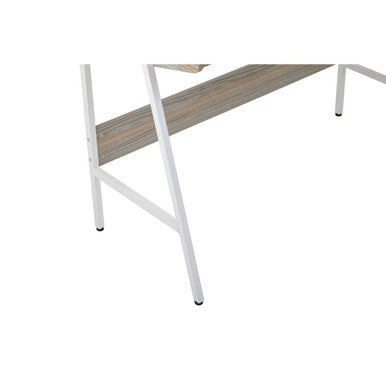 Bradbury Light Oak Veneer Desk with Drawer and Shelf