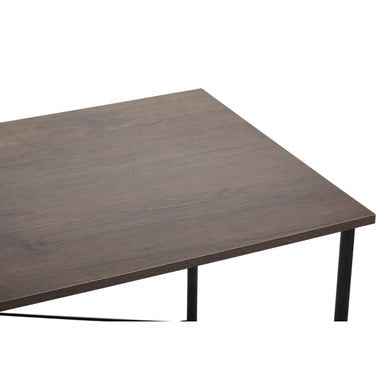 Bradbury Dark Oak Veneer Desk with Metal Frame