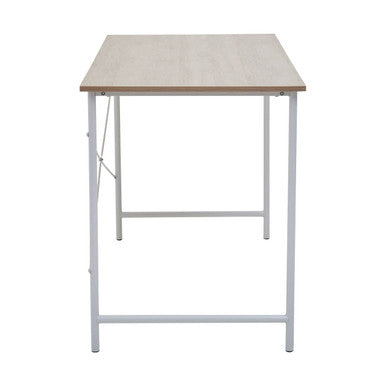 Bradbury Natural Oak Veneer Desk with Metal Frame