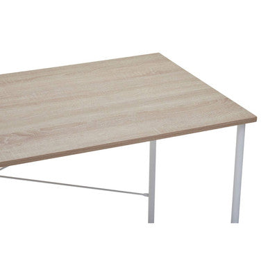 Bradbury Natural Oak Veneer Desk with Metal Frame