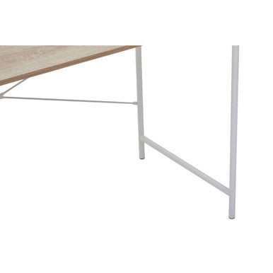 Bradbury Natural Oak Veneer Desk with Metal Frame